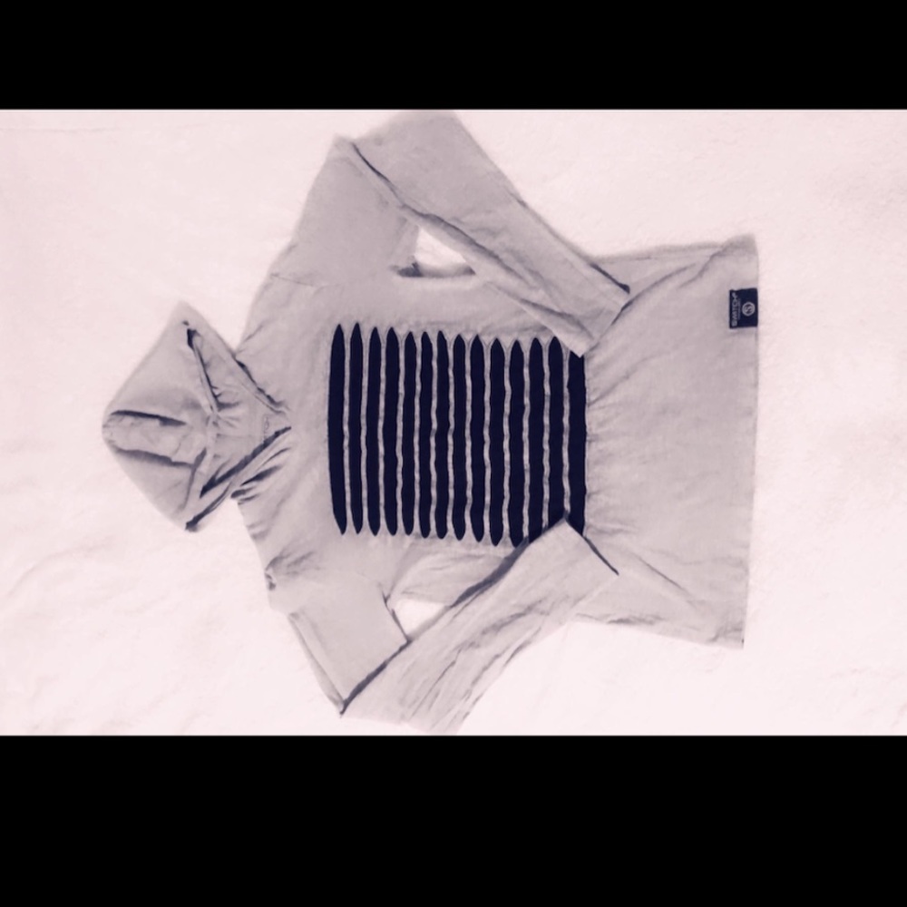 Grey Hooded tee shirt